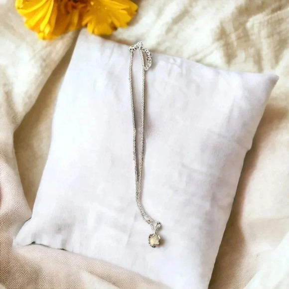 Bohemian Pendant Silver Necklace - Picture 4 of 5